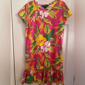 Polo Ralph Lauren Hawaiian Tropical Ruffles Dress